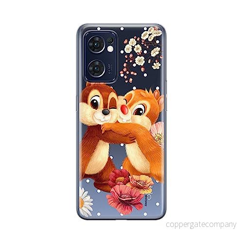 ERT GROUP mobiltelefonfodral för Oppo RENO 7 5G originalt och officiellt licensierat Disney mönster Chip & Dale 003 optimalt anpassad till formen på mobiltelefonen, gedeeltelijk transparant 5905511304690