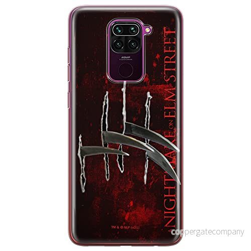 ERT GROUP mobiltelefonfodral för Xiaomi REDMI NOTE 9 originalt och officiellt licensierat Horror mönster Nightmare of Elm Street 004, fodral tillverkad av TPU plast 5905511078591