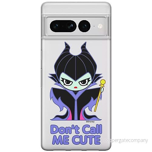 ERT GROUP mobiltelefonfodral för Google PIXEL 7 PRO originalt och officiellt licensierat Disney mönster Maleficent 003 optimalt anpassad till formen på mobiltelefonen, gedeeltelijk transparant 5905795173203