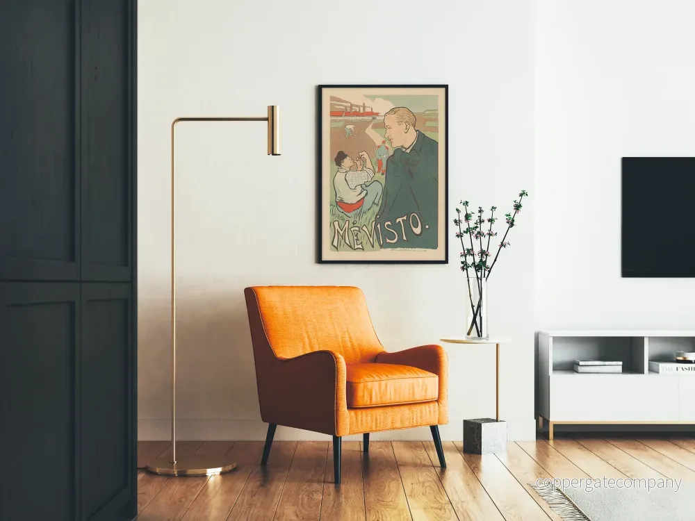 Vintageposter Mévisto - Industriell och arbetarinspirerad illustration - Bild 2