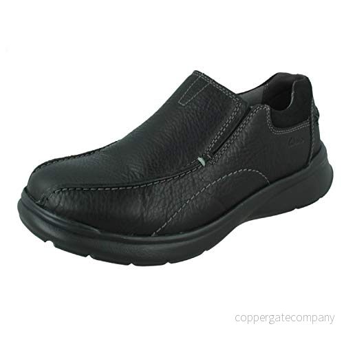 Clarks Cotrell Easy Mockasin för män, Black Oily Lea, 41.5 EU 5050406799621