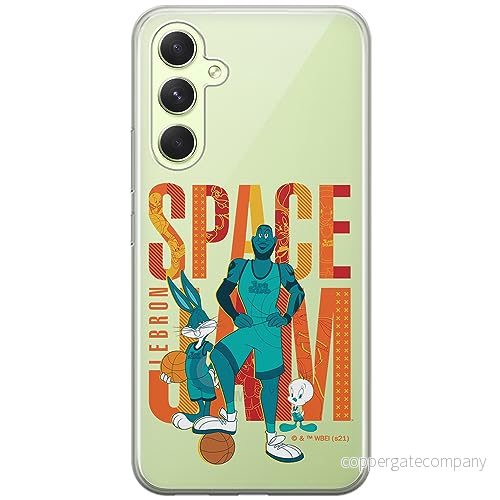ERT GROUP mobiltelefonfodral för Samsung A54 5G originalt och officiellt licensierat Looney Tunes mönster Space Jam 002 optimalt anpassad till formen på mobiltelefonen, gedeeltelijk transparant 5905511810078
