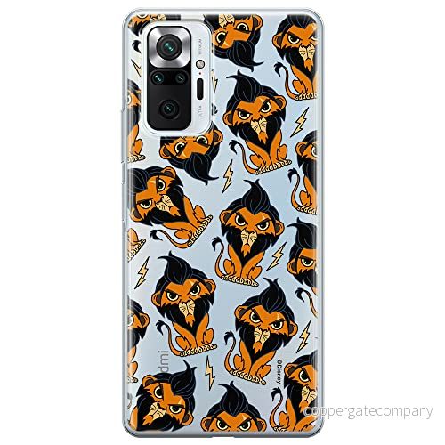 ERT GROUP mobiltelefonfodral för Xiaomi REDMI NOTE 10 PRO originalt och officiellt licensierat Disney mönster Scar 002 optimalt anpassad till formen på mobiltelefonen, gedeeltelijk transparant 5905131437396