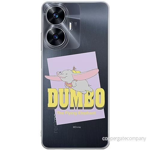 ERT GROUP mobiltelefonfodral för Realme C55 originalt och officiellt licensierat Disney mönster Dumbo 005 optimalt anpassad till formen på mobiltelefonen, gedeeltelijk transparant 5905511858520