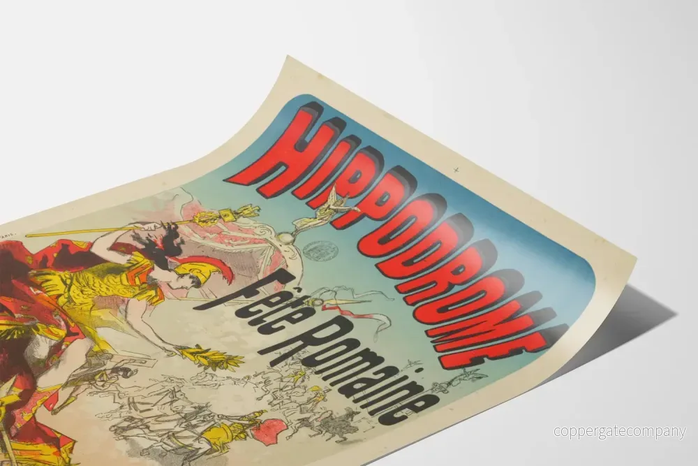 Vintageaffisch Hippodrome Romersk fest för väggdekoration - Bild 3