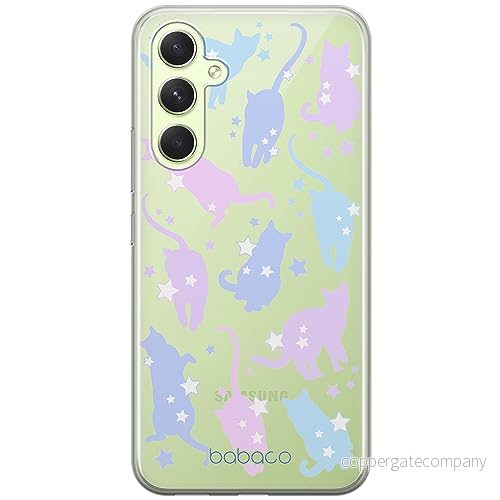 ERT GROUP mobiltelefonfodral för Samsung A54 5G originalt och officiellt licensierat Babaco mönster Cats 016 optimalt anpassad till formen på mobiltelefonen, gedeeltelijk transparant 5905511809300