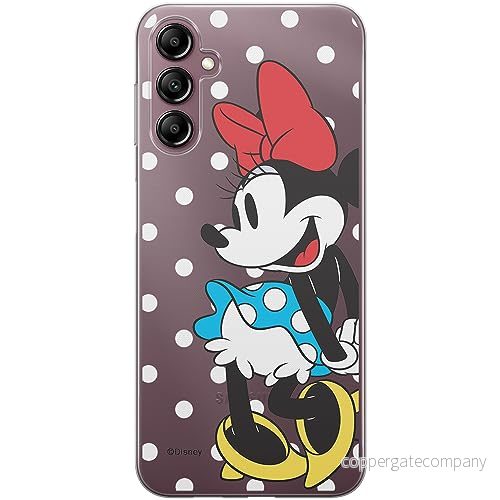 ERT GROUP mobiltelefonfodral för Samsung A14 4G/5G originalt och officiellt licensierat Disney mönster Minnie 034 optimalt anpassad till formen på mobiltelefonen, gedeeltelijk transparant 5905511832476