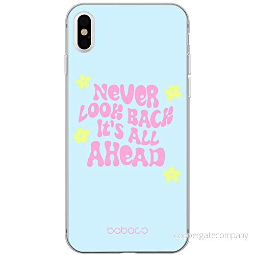 ERT GROUP mobiltelefonfodral för Apple Iphone XS Max originalt och officiellt licensierat Babaco mönster Never look back 005 Vit anpassad till formen på mobiltelefonen, fodral tillverkad av TPU plast 5903932884784
