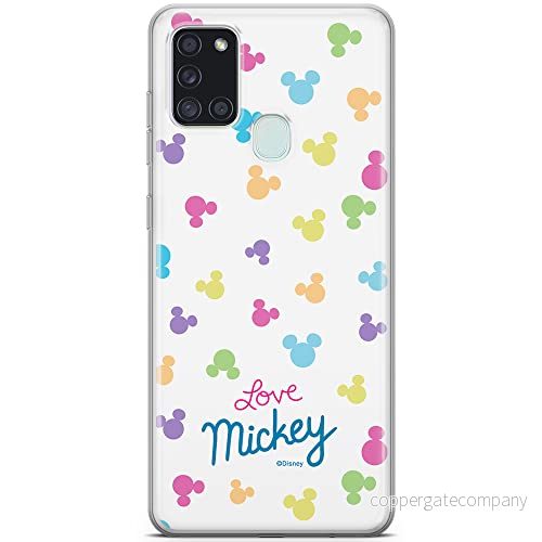 ERT GROUP mobiltelefonfodral för Samsung A21s originalt och officiellt licensierat Disney mönster Mickey 017 optimalt anpassad till formen på mobiltelefonen, fodral tillverkad av TPU plast 5903040256534
