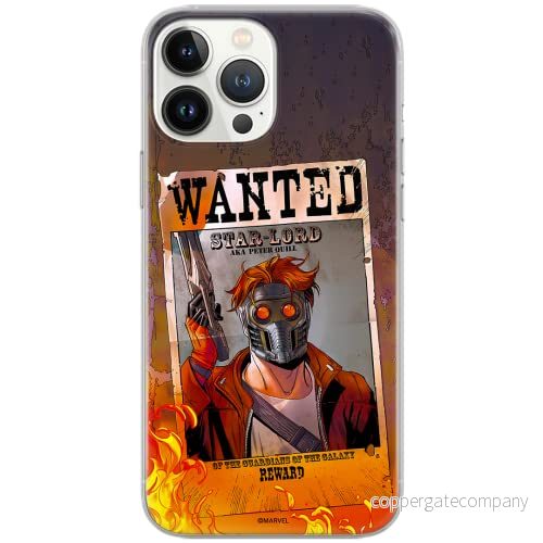 ERT GROUP mobiltelefonfodral för Iphone 13 PRO MAX originalt och officiellt licensierat Marvel mönster Star Lord 001 Vit optimalt anpassad, fodral tillverkad av TPU plast 5903932865189