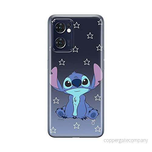 ERT GROUP mobiltelefonfodral för Oppo RENO 7 5G originalt och officiellt licensierat Disney mönster Stitch 006 optimalt anpassad till formen på mobiltelefonen, gedeeltelijk transparant 5905511308605