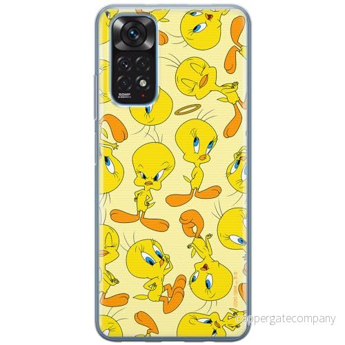 ERT GROUP mobiltelefonfodral för Xiaomi REDMI NOTE 11/11s 5G/11t 5g/POCO M4 PRO 5G originalt och officiellt licensierat Looney Tunes mönster Tweety 010, fodral tillverkad av TPU plast 5905511628796