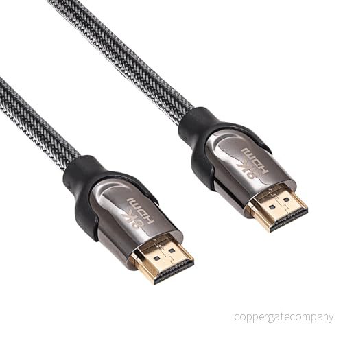 AKYGA kabel HDMI AK HD 05S avskärmad CU 48 Gb/s 8K@60Hz 4K@120Hz ver. 2,1 0,5 m svart Ethernet TV PS5 Xbox projektor hemmabio PC 5901720138088