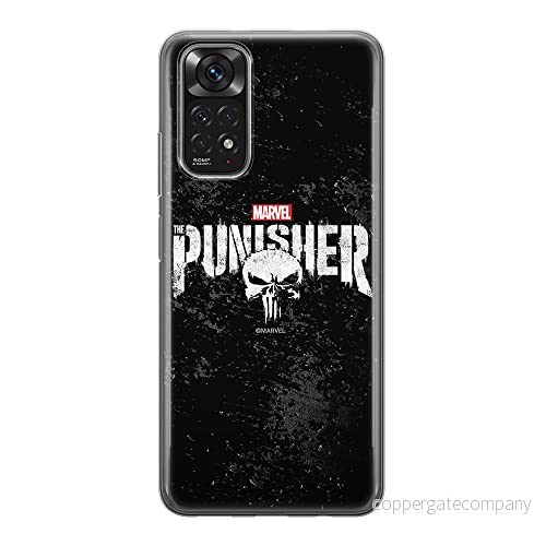 ERT GROUP mobiltelefonfodral för Xiaomi REDMI NOTE 11S 4G / 11 originalt och officiellt licensierat Marvel mönster Punisher 003, fodral tillverkad av TPU plast 5905511560683