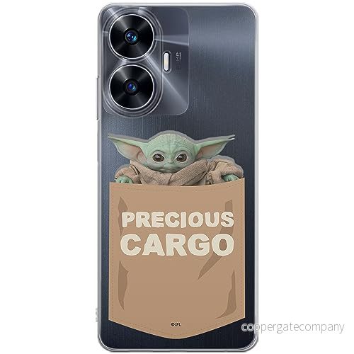 ERT GROUP mobiltelefonfodral för Realme C55 originalt och officiellt licensierat Star Wars mönster Baby Yoda 030 optimalt anpassad till formen på mobiltelefonen, gedeeltelijk transparant 5905511872250
