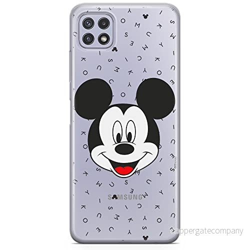 ERT GROUP mobiltelefonfodral för Samsung A22 5G originalt och officiellt licensierat Disney mönster Mickey 020 optimalt anpassad till formen på mobiltelefonen, gedeeltelijk transparant 5903932802764