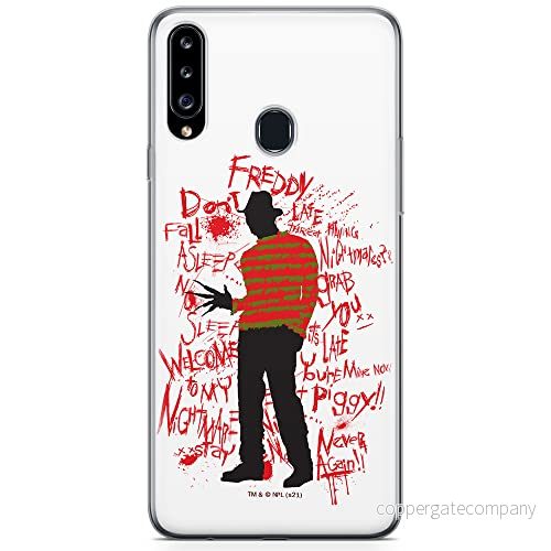 ERT GROUP mobiltelefonfodral för Samsung A20S originalt och officiellt licensierat Horror mönster Nightmare of Elm Street 010 anpassad till formen på mobiltelefonen, fodral tillverkad av TPU plast 5905511092962