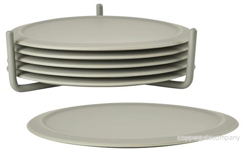 Zone Denmark Coasters with Holder Mud 6 pieces 5722003320620