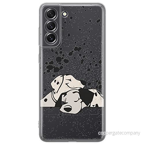 ERT GROUP mobiltelefonfodral för Samsung S21 FE originalt och officiellt licensierat Disney mönster Dalmatian 003 optimalt anpassad till formen på mobiltelefonen, gedeeltelijk transparant 5903932975468