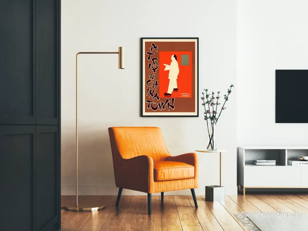 Vintageposter för väggdekoration A Resa till Chinatown - Bild 2