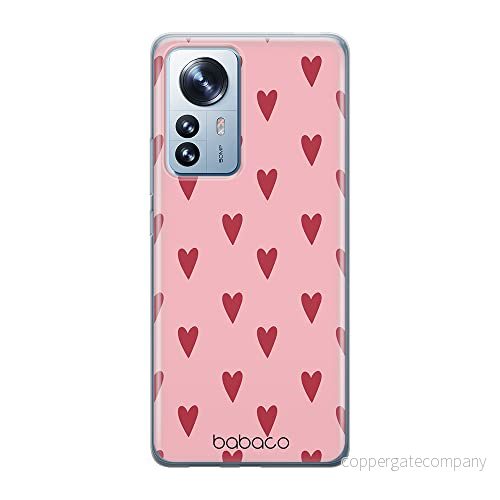 ERT GROUP mobiltelefonfodral för Xiaomi 12 / 12X originalt och officiellt licensierat Babaco mönster Hearts 004 optimalt anpassad till formen på mobiltelefonen, fodral tillverkad av TPU plast 5905511488543