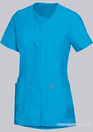 BP Med Tunics 1764 241 0114 damkasäck 1/2 ärmar och V ringning 49% bomull, 48% polyester, 3% elastolefin smal passform storlek: XL färg: curacao 4055301716682