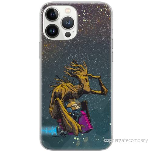 ERT GROUP mobiltelefonfodral för Samsung S10 originalt och officiellt licensierat Marvel mönster Guardians of the Galaxy 004 Vit anpassad till formen på mobiltelefonen, fodral tillverkad av TPU plast 5902980080834