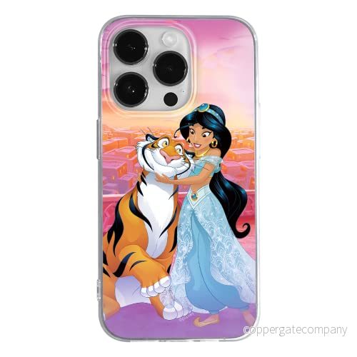 ERT GROUP mobiltelefonfodral för Apple Iphone 14 PRO originalt och officiellt licensierat Disney mönster Jasmine and Rajah 001 anpassad till formen på mobiltelefonen, fodral tillverkad av TPU plast 5905131923301
