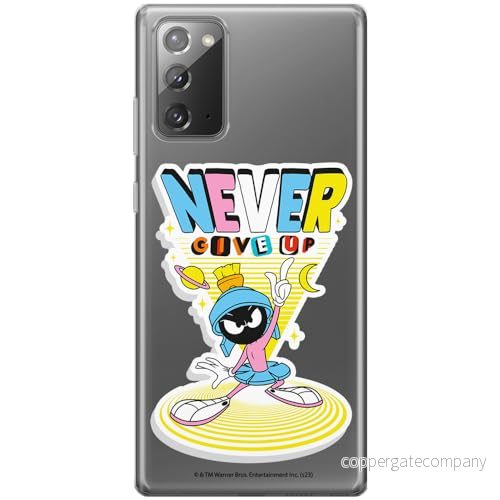 ERT GROUP mobiltelefonfodral för Samsung GALAXY NOTE 20 originalt och officiellt licensierat Looney Tunes mönster Marvin 005 anpassad till formen på mobiltelefonen, gedeeltelijk transparant 5905795128401