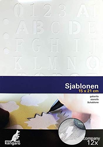Mabloner 12 stycken (15 x 21 cm) kängaro 8712127043212