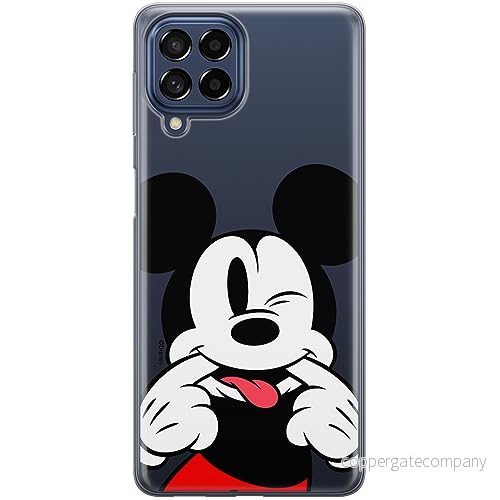 ERT GROUP mobiltelefonfodral för Samsung M53 5G originalt och officiellt licensierat Disney mönster Mickey 052 optimalt anpassad till formen på mobiltelefonen, gedeeltelijk transparant 5905795034177