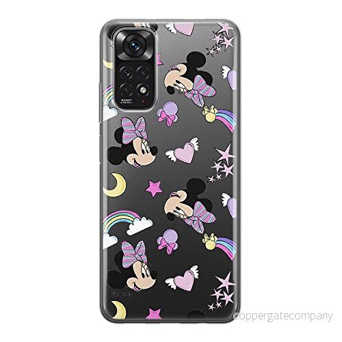 ERT GROUP mobiltelefonfodral för Xiaomi REDMI NOTE 11S 4G / 11 originalt och officiellt licensierat Disney mönster Minnie 031, gedeeltelijk transparant 5905511558109