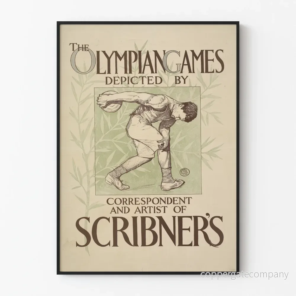Vintageposter för Olympiska spelen – Sportig väggdekoration