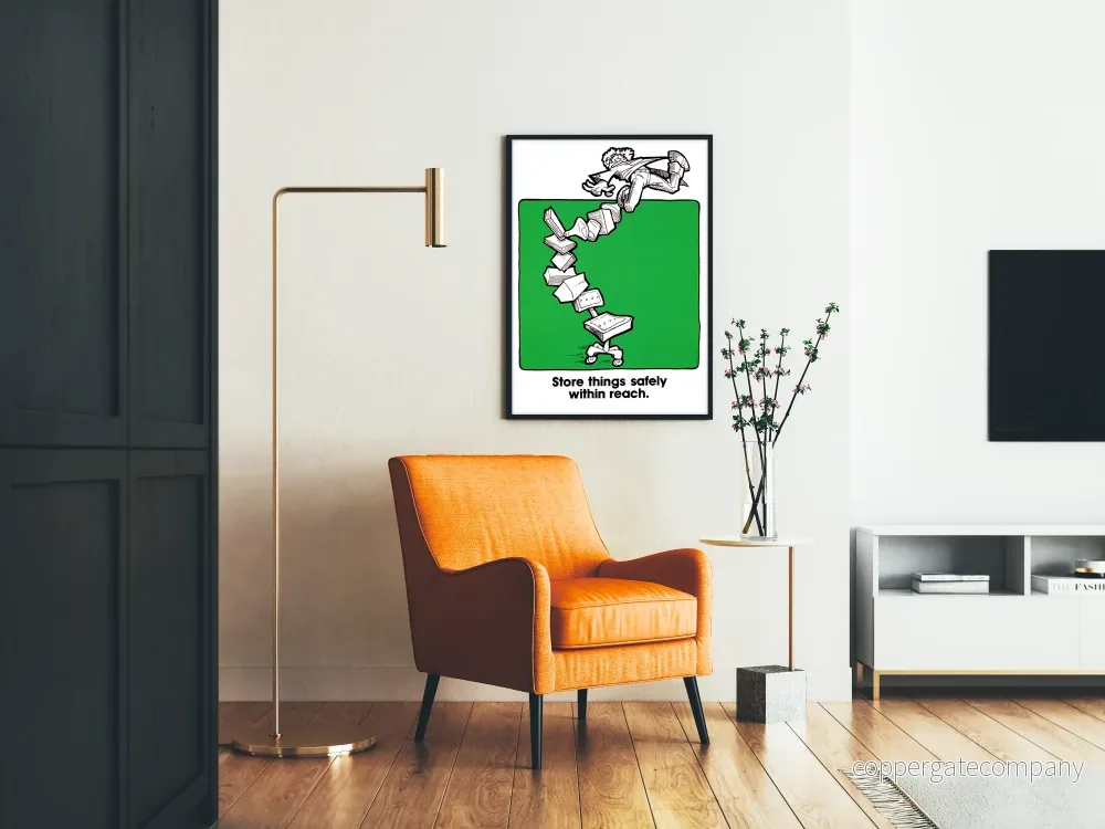 Vintageposter med säker förvaring inom räckhåll - Bild 2