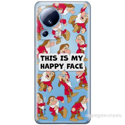 ERT GROUP mobiltelefonfodral för Xiaomi 13 LITE/CIVI 2 originalt och officiellt licensierat Disney mönster Snow White & 7 dwarfs 014 anpassad till formen på mobiltelefonen, gedeeltelijk transparant 5905511995720