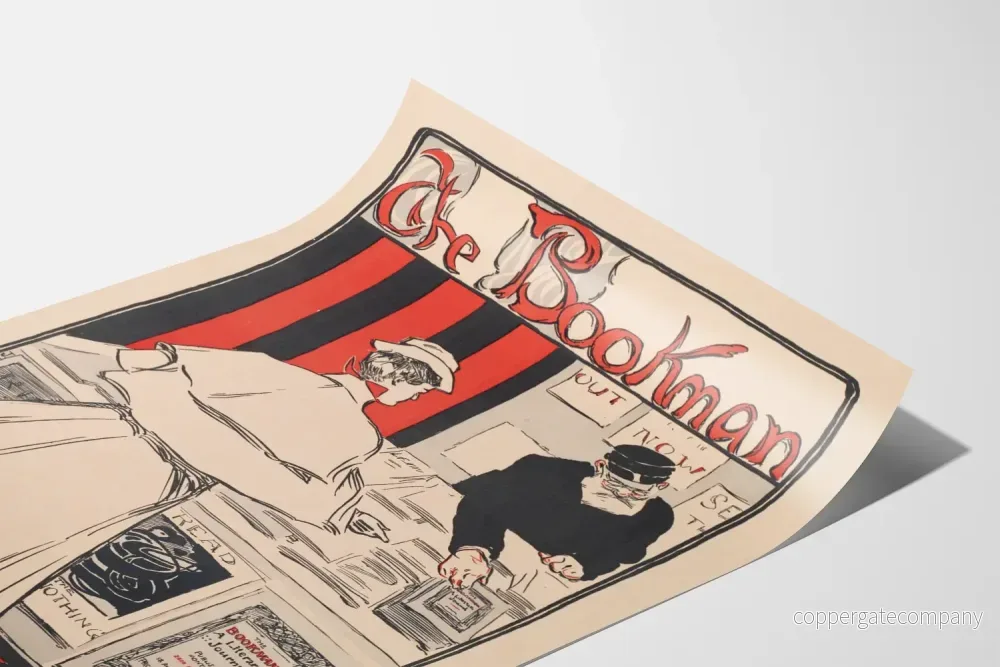 Vintageposter The Bookman Avril för litterär väggdekoration - Bild 3