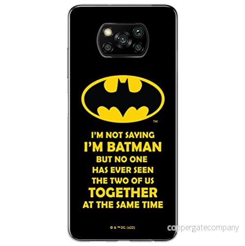 ERT GROUP mobiltelefonfodral för Xiaomi POCOPHONE X3 originalt och officiellt licensierat DC mönster Batman 053 optimalt anpassad till formen på mobiltelefonen, fodral tillverkad av TPU plast 5905131552273