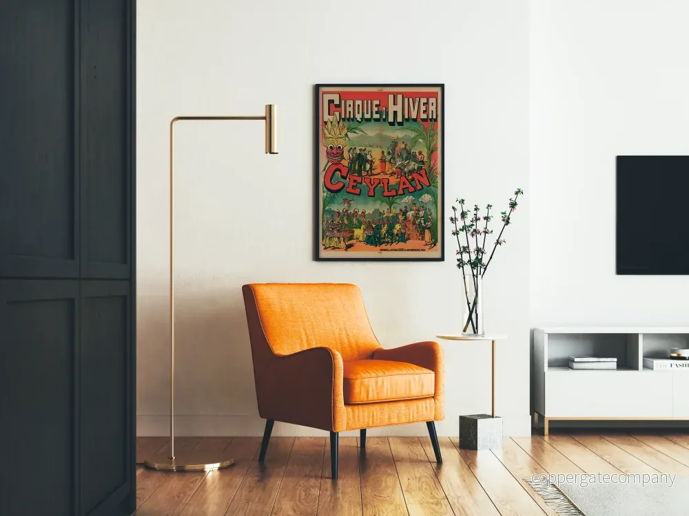 Vintage väggdekorationsposter för Cirque d'Hiver Ceylan - Bild 2