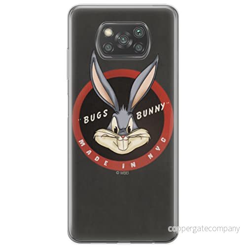 ERT GROUP mobiltelefonfodral för Xiaomi POCOPHONE X3 originalt och officiellt licensierat Looney Tunes mönster Bugs 006 optimalt anpassad till formen på mobiltelefonen, fodral tillverkad av TPU plast 5903537126036
