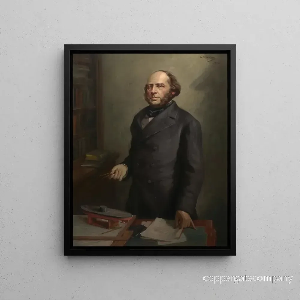 Målning John Ericsson - Arvid Frederick Nyholm