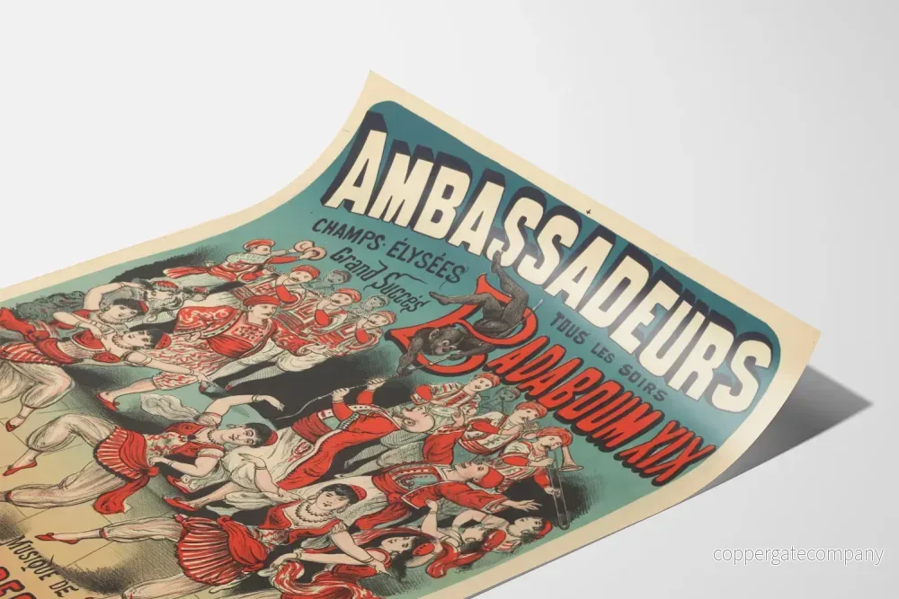Vintageposter Ambassadeurs Badaboum XIX Väggdekoration - Bild 3