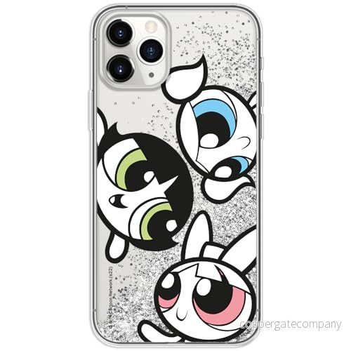 ERT GROUP mobiltelefonfodral för Apple Iphone 11 PRO MAX originalt och officiellt licensierat The Powerpuff Girls mönster 014, med glitter overflow effekt 5905511963460