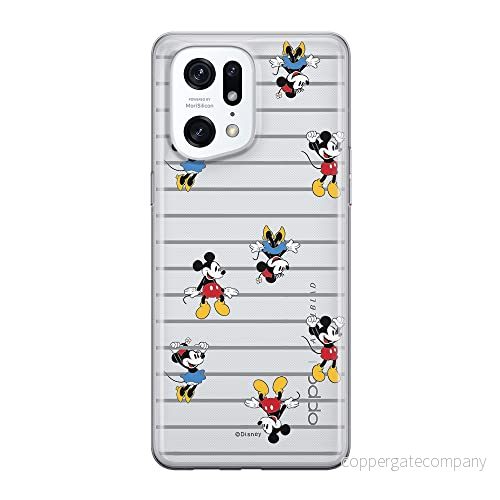 ERT GROUP mobiltelefonfodral för Oppo FIND X5 PRO originalt och officiellt licensierat Disney mönster Mickey & Minnie 007 optimalt anpassad till formen på mobiltelefonen, gedeeltelijk transparant 5905511406080