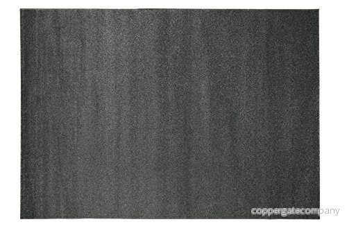 andiamo matta Le Havre, webmatta, toalettmatta, mjuk, vardagsrum, sovrum, korridor, matsal, 100% polypropylen, föroreningsfri 60x110 cm Uni Dunkelgrau 4002398219459