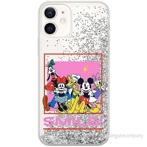 ERT GROUP mobiltelefonfodral för Apple Iphone 12 Mini originalt och officiellt licensierat Disney mönster Friends 014, med glitter overflow effekt 5905795037130