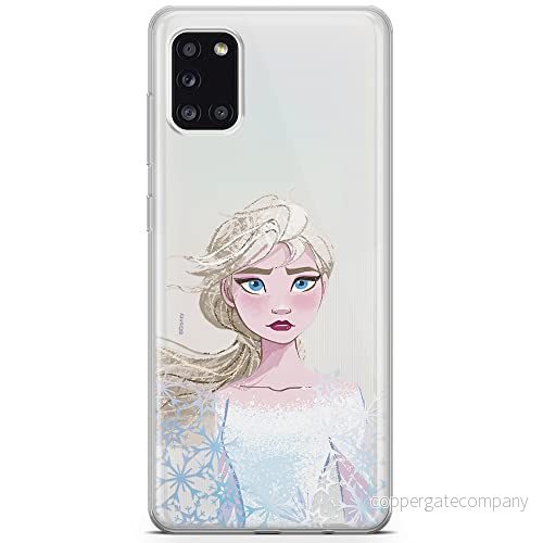 ERT GROUP mobiltelefonfodral för Samsung A31 originalt och officiellt licensierat Disney mönster Elsa 014 optimalt anpassad till formen på mobiltelefonen, gedeeltelijk transparant 5903040212455