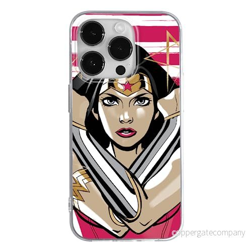 ERT GROUP mobiltelefonfodral för Apple Iphone 14 PRO MAX originalt och officiellt licensierat DC mönster Wonder Woman 003 anpassad till formen på mobiltelefonen, fodral tillverkad av TPU plast 5905131941794