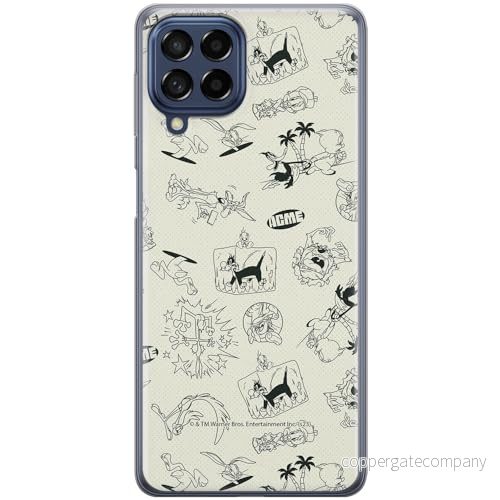 ERT GROUP mobiltelefonfodral för Samsung M33 5G originalt och officiellt licensierat Looney Tunes mönster 026 anpassad till formen på mobiltelefonen, fodral tillverkad av TPU plast 5905795132125