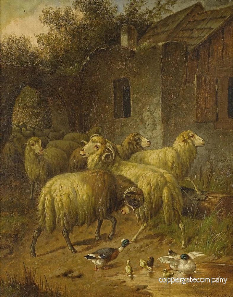 Målning Landsbygdsscen - Arthur Trevethin Nowell | Konsttryck - Bild 2