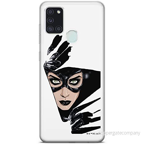 ERT GROUP mobiltelefonfodral för Samsung A21s originalt och officiellt licensierat DC mönster Catwoman 008 optimalt anpassad till formen på mobiltelefonen, fodral tillverkad av TPU plast 5905131555250